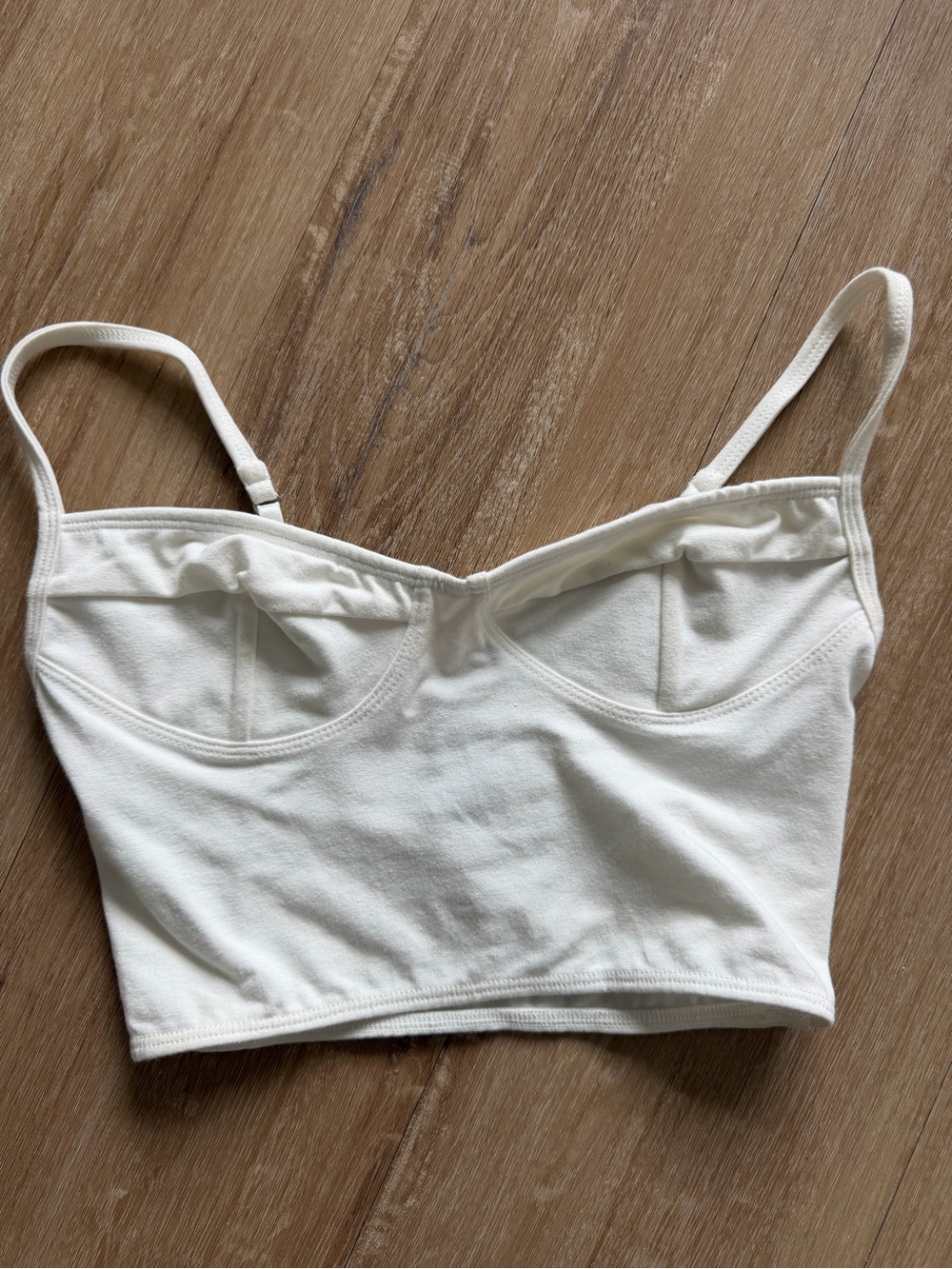 Indah Cotton Bralette Crop Top in Cream